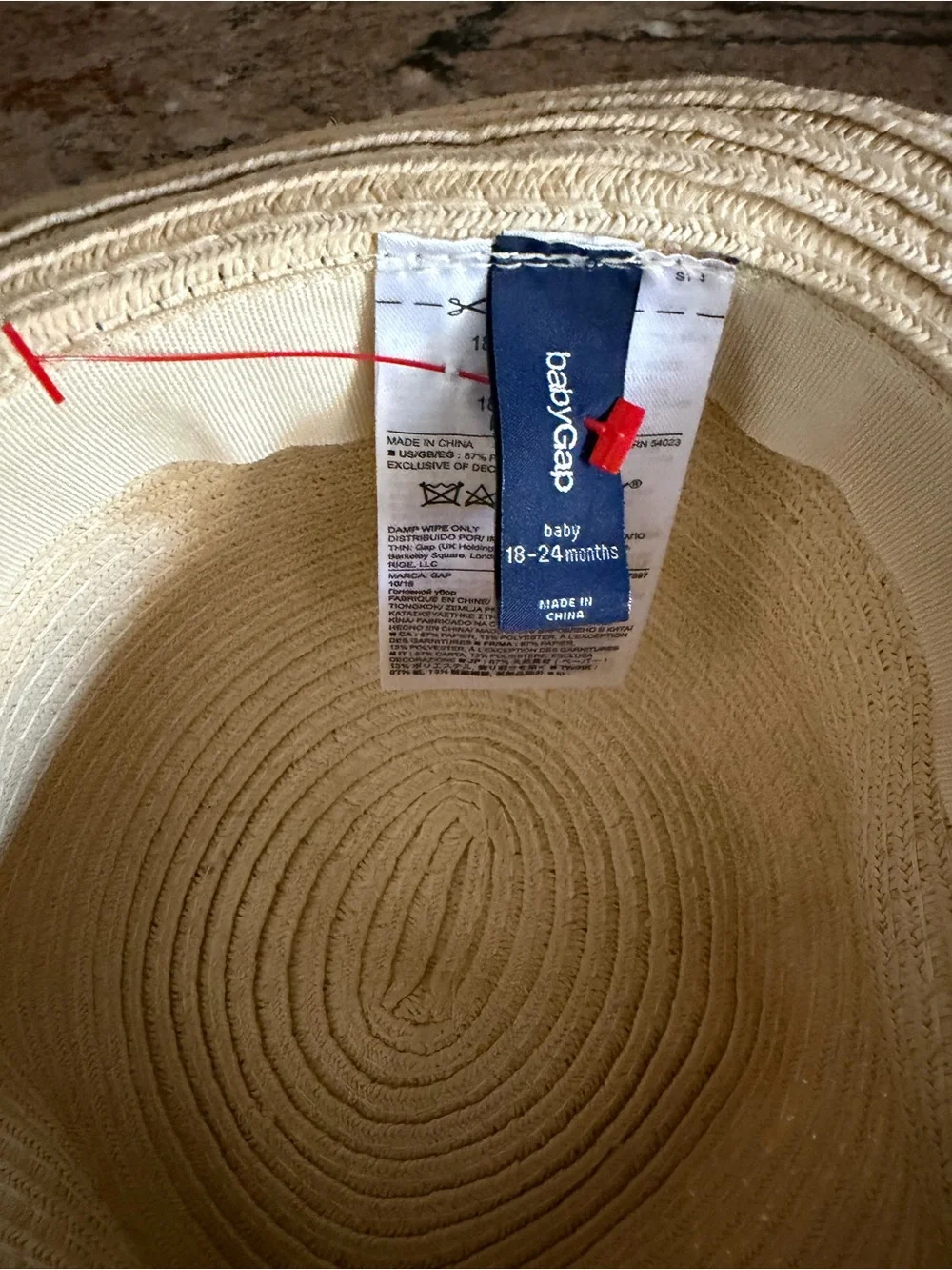 NEW Baby Gap straw hat